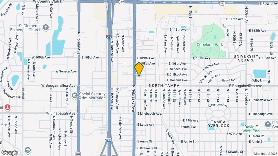 910 E Holland Ave Map and Location Details