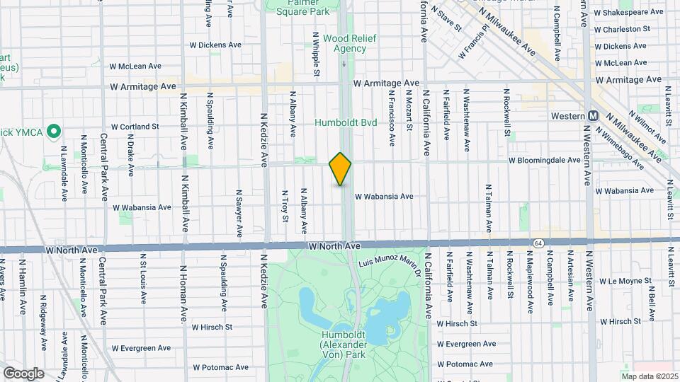 1700 N Humboldt Blvd, Unit S Map and Location Details