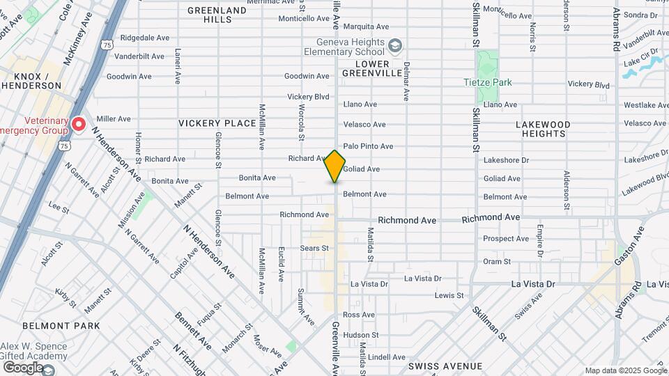 5625 Belmont Ave Map and Location Details