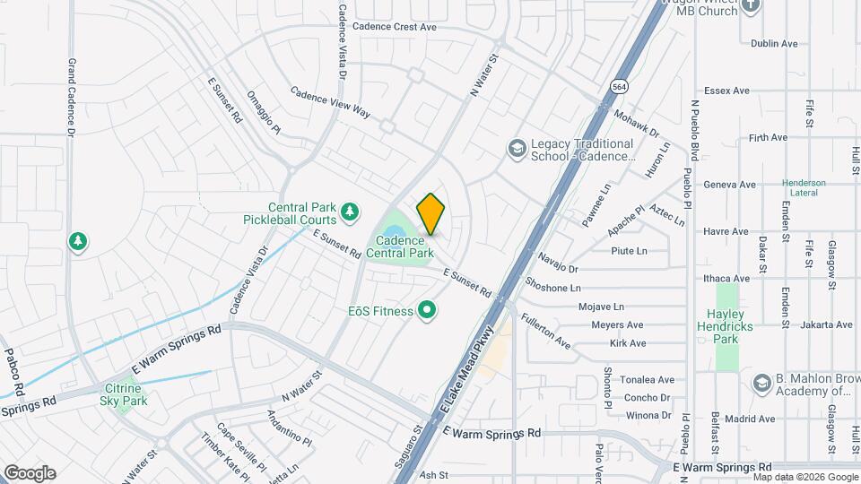1100 E Sunset Rd Map and Location Details