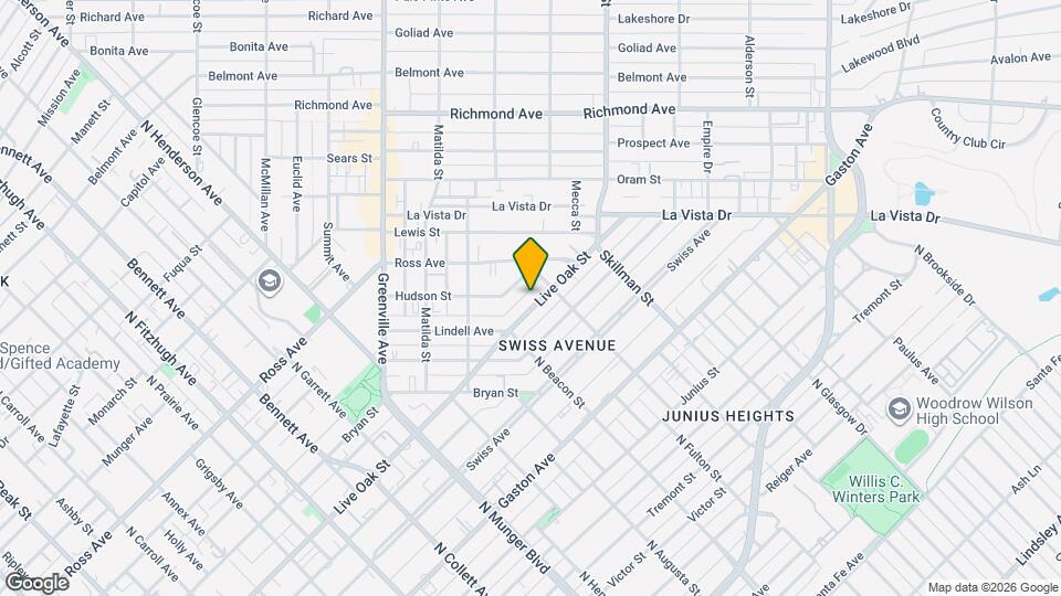 5637 Live Oak St Map and Location Details