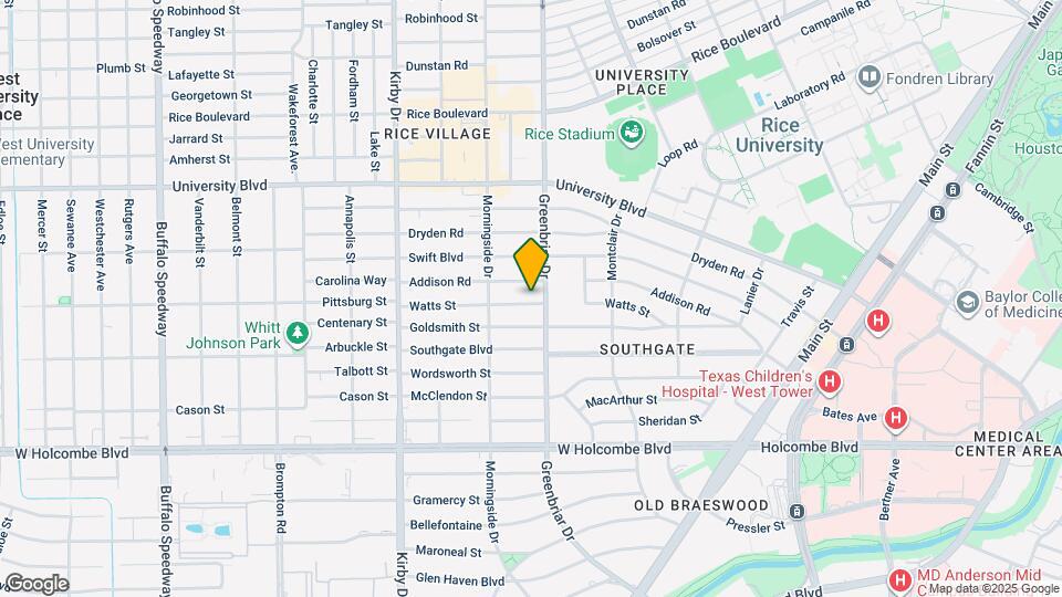 2312 Watts St Map and Location Details