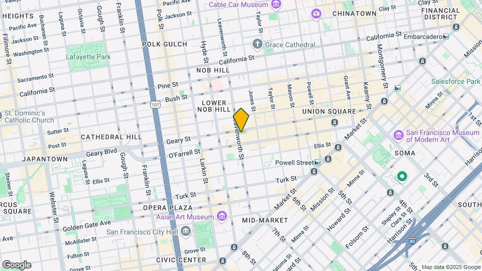540 Leavenworth Street Mapa y Detalles de la Ubicación