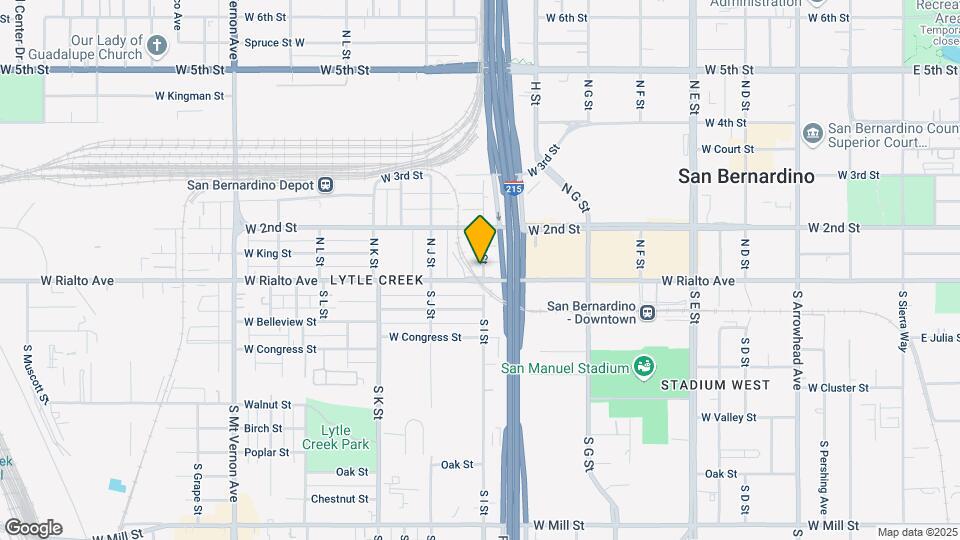 124 N I St Map and Location Details