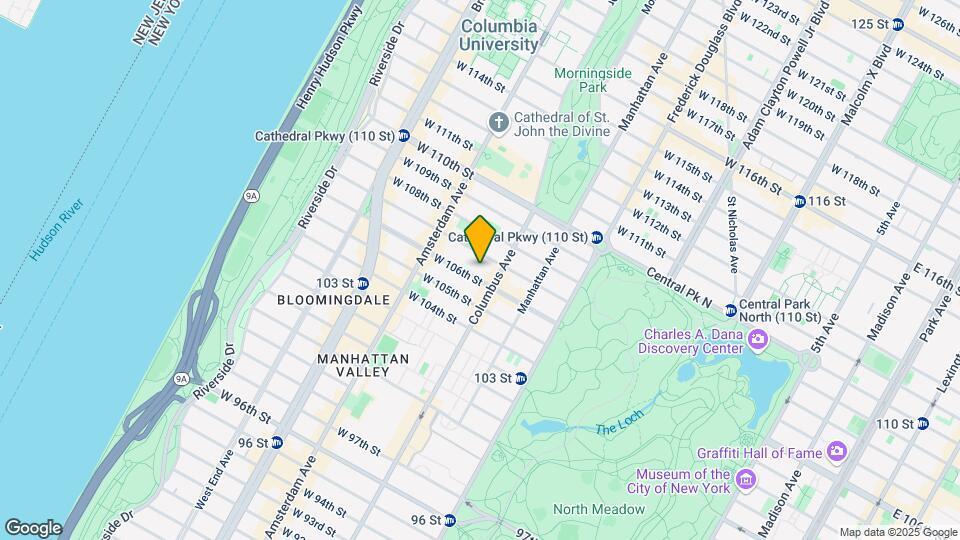 113 W 106th St Map and Location Details