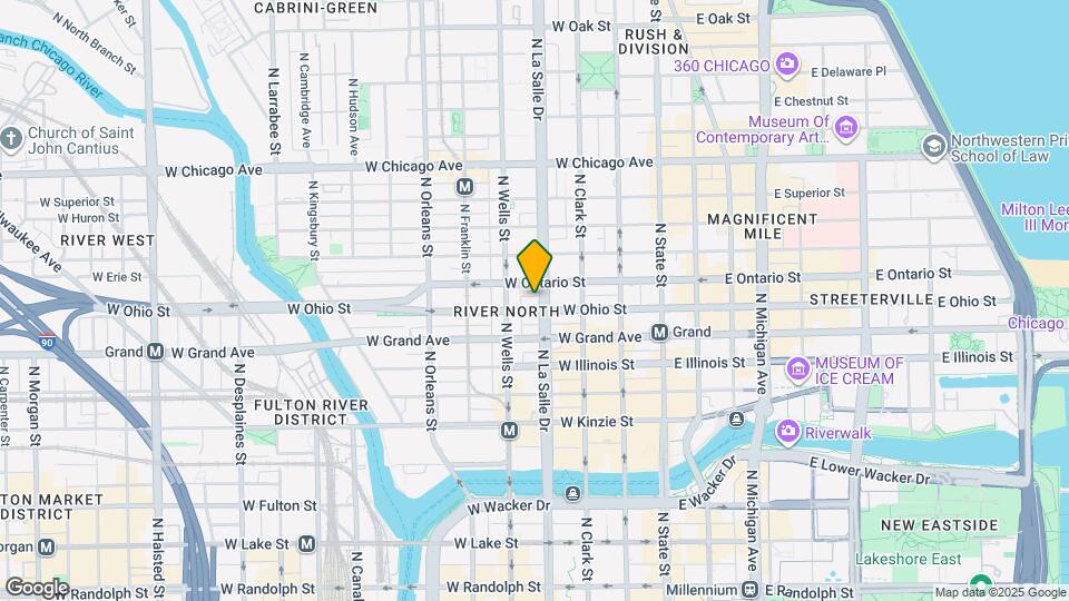 150 W Ohio St Mapa y Detalles de la Ubicación