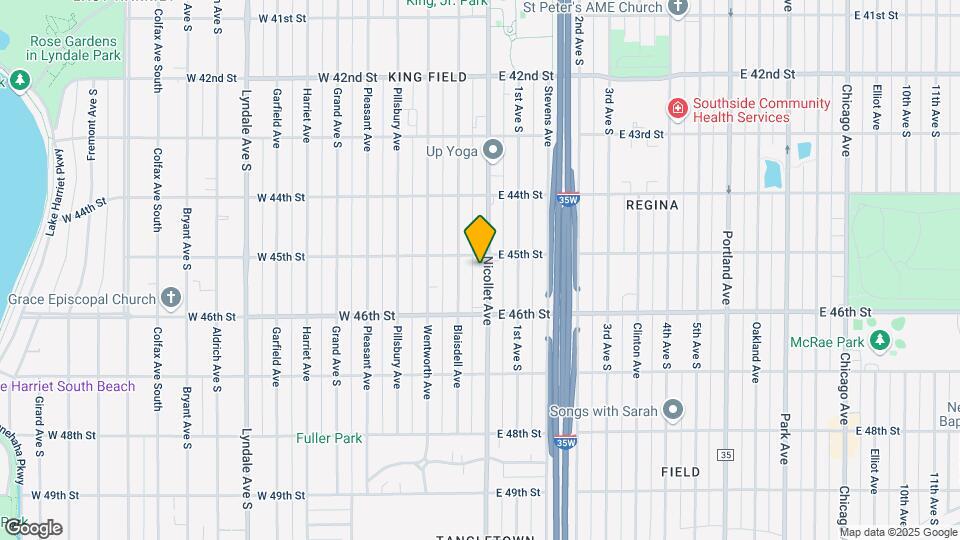 4508 Nicollet Ave Map and Location Details