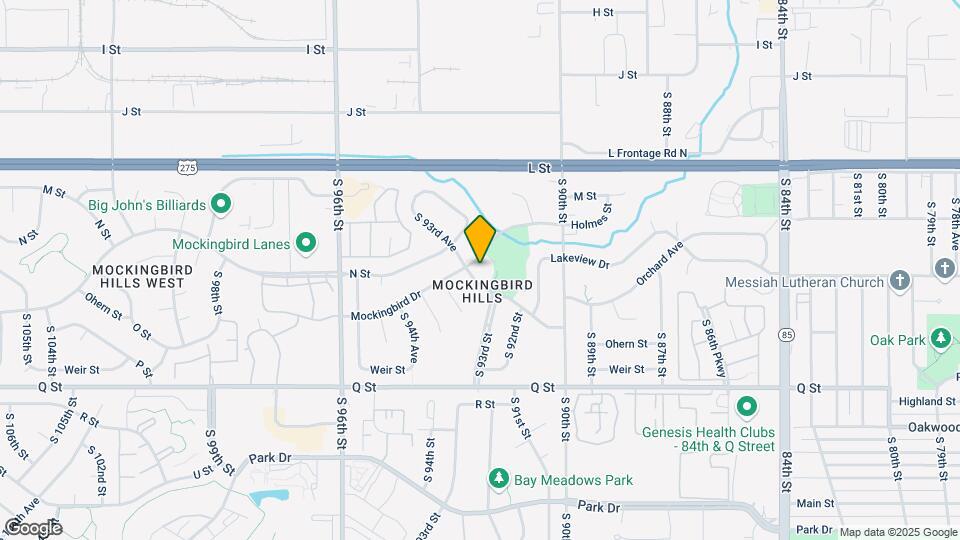 9317 Mockingbird Dr Map and Location Details