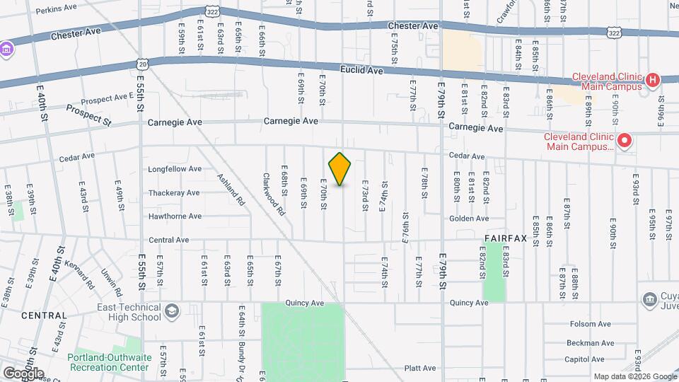 2216 E 71st St Map and Location Details