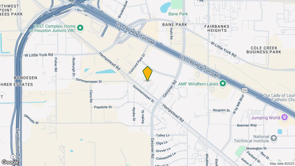 14742 Hempstead Rd Map and Location Details