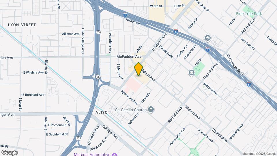 14546 Newport Ave Map and Location Details