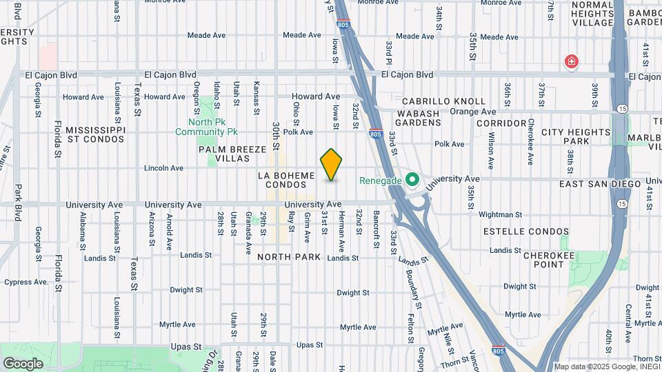 3952 Iowa St Mapa y Detalles de la Ubicación