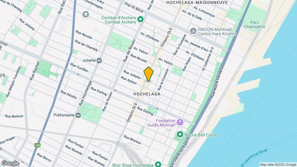 1896 Rue Joliette Map and Location Details