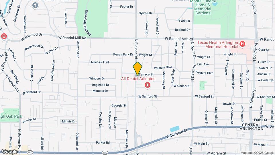 805 N Fielder Rd Map and Location Details