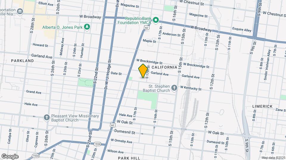 1711 W Kentucky St Map and Location Details
