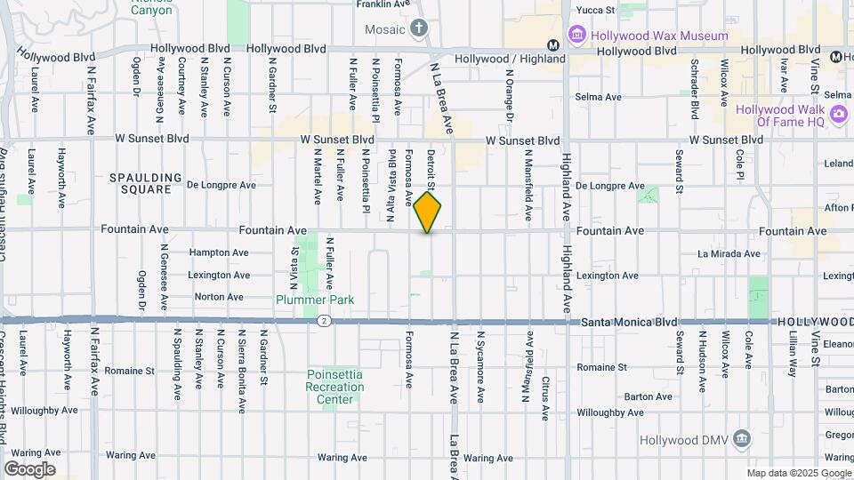 1251 N Detroit St Mapa y Detalles de la Ubicación