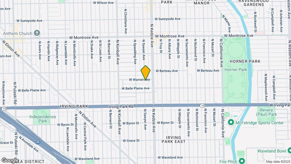 3227 W Warner Ave Map and Location Details