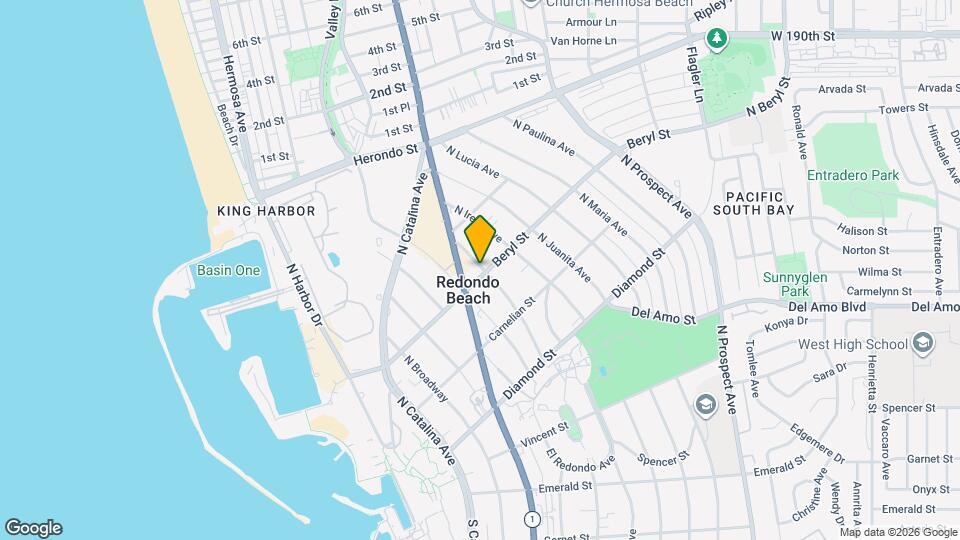 523 Beryl St Mapa y Detalles de la Ubicación
