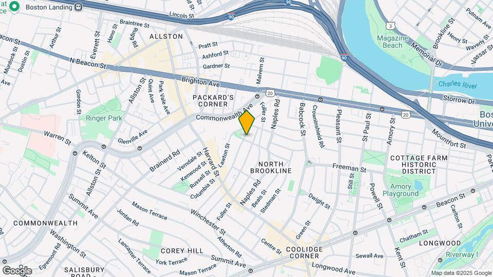 157 Thorndike St, Unit 3 Map and Location Details