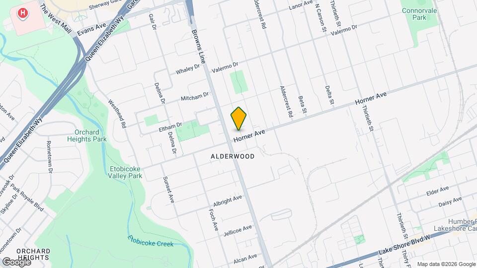 496 Horner Ave Map and Location Details