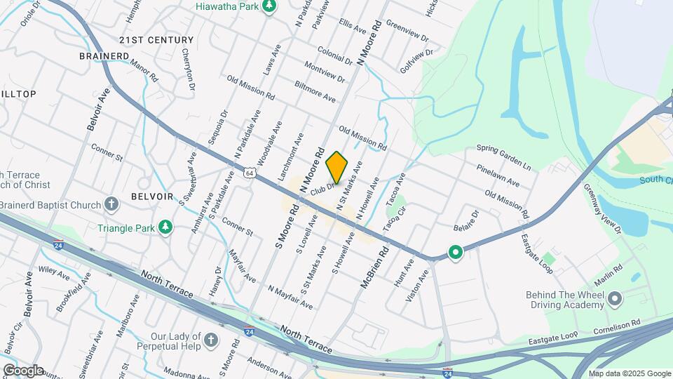 5004 Club Dr Map and Location Details