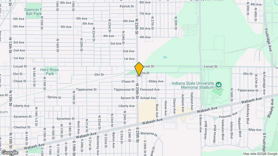 709 N 25th St Map and Location Details