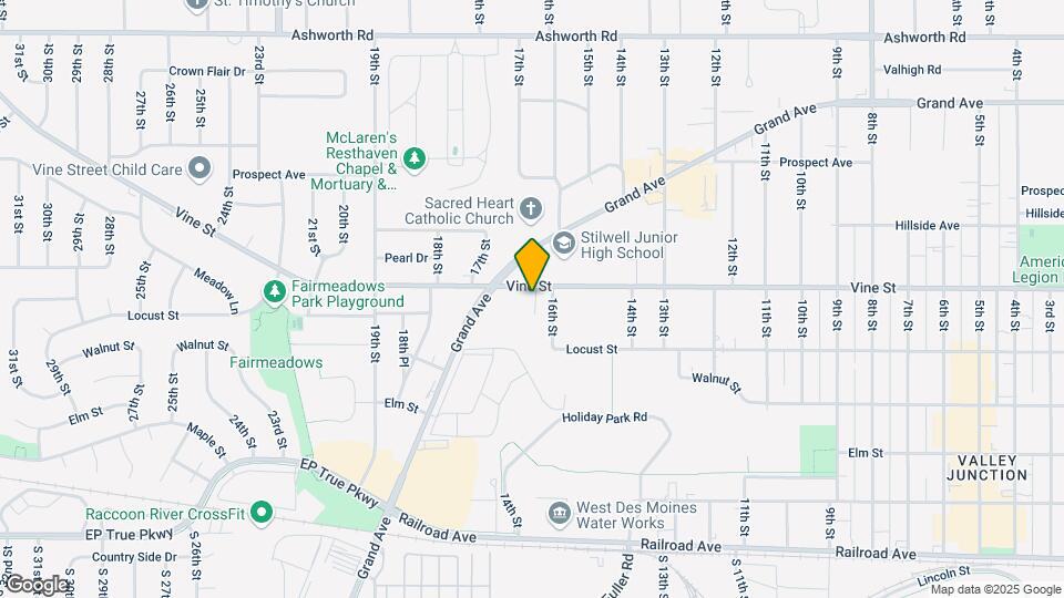 1616 Vine St Map and Location Details
