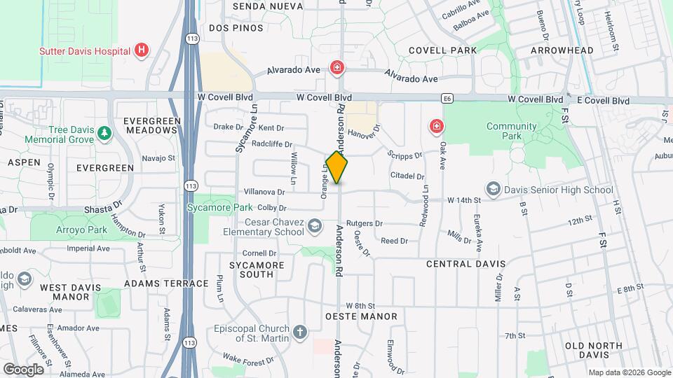 1507 Anderson Rd Map and Location Details