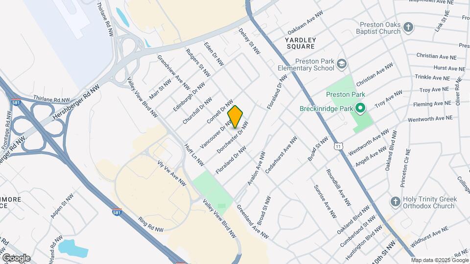 2608 Dorchester Dr NW Map and Location Details