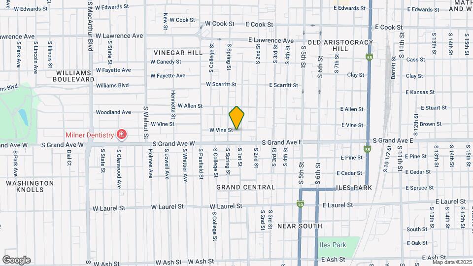 110 W Vine St, Unit C Map and Location Details