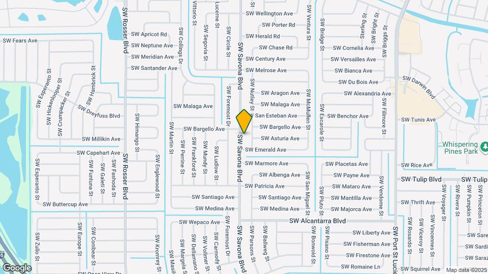 3321 SW Savona Blvd Map and Location Details