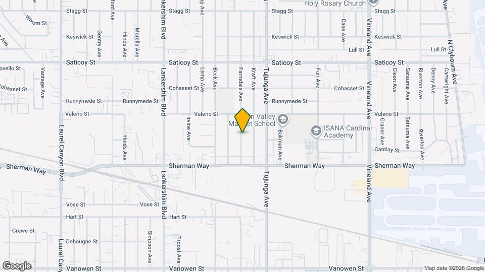 7308 Farmdale Ave Mapa y Detalles de la Ubicación