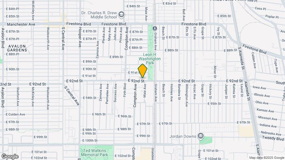 1627 E 92nd St Map and Location Details