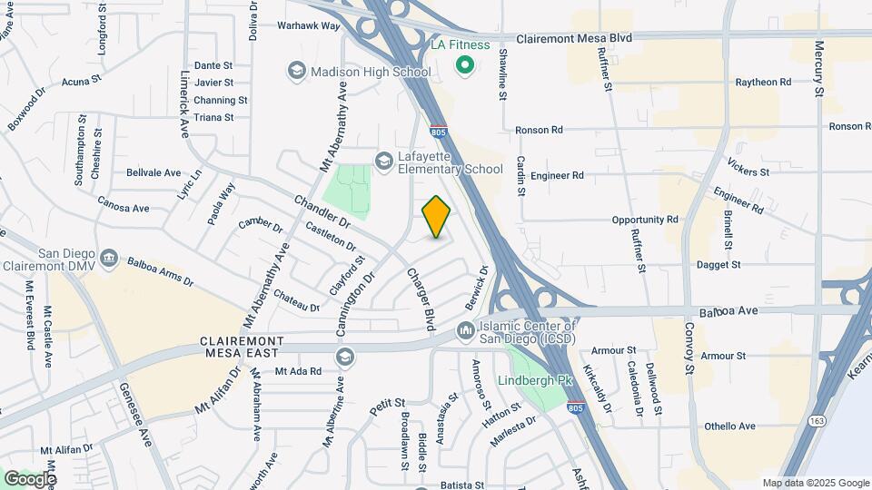 6734 Barnhurst Dr Map and Location Details