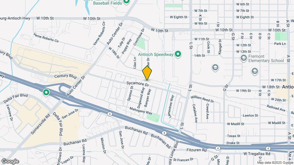 1608 Sycamore Dr Map and Location Details