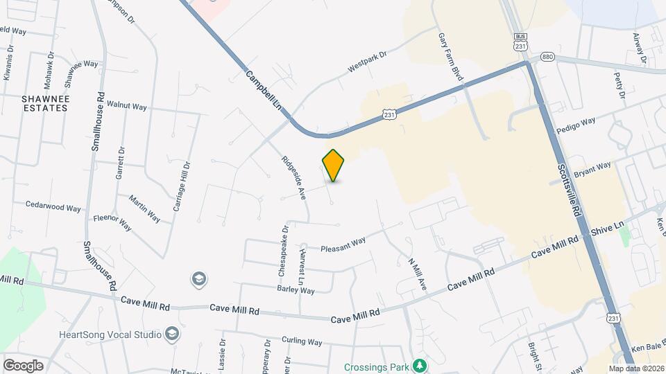 1600 Crownridge Ct Map and Location Details