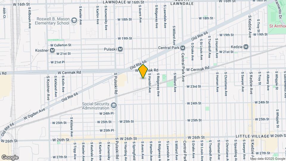 2235 S Avers Ave Map and Location Details