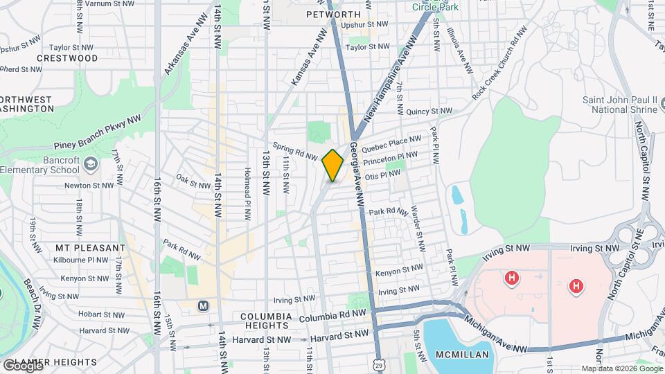 3601 New Hampshire Ave NW, Unit SI ID1633298P Map and Location Details
