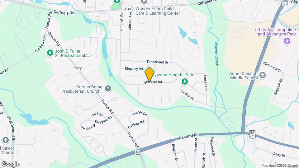 1023 Wayside Rd Map and Location Details