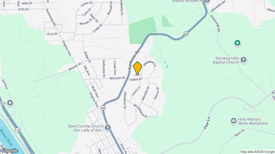 306 Valley Dr Map and Location Details