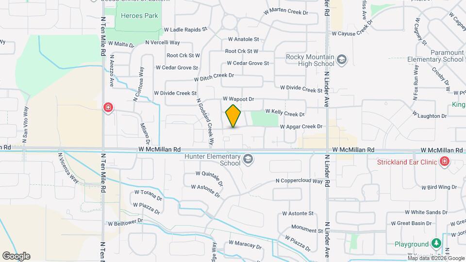 2295 W Apgar Creek Dr Map and Location Details