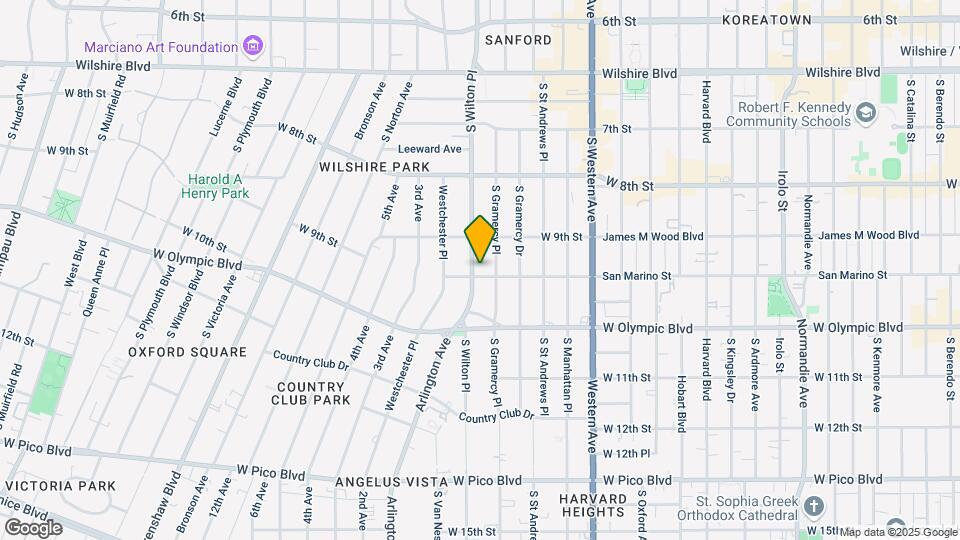 3715 San Marino St Map and Location Details