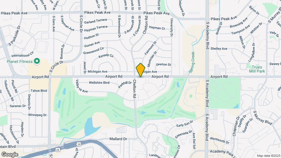 3611 Airport Rd Map and Location Details