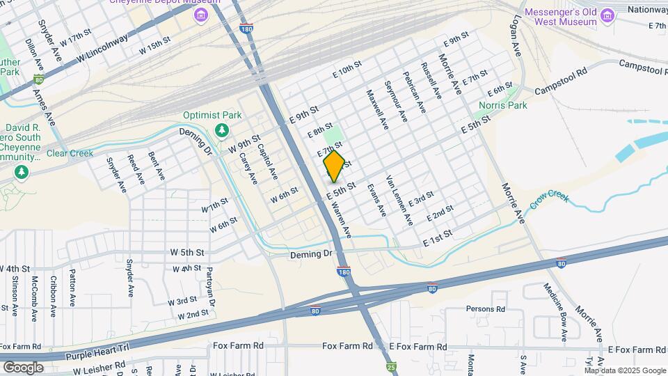 206 E 5th St Map and Location Details