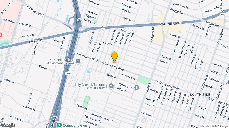 6823 Cadillac St Map and Location Details
