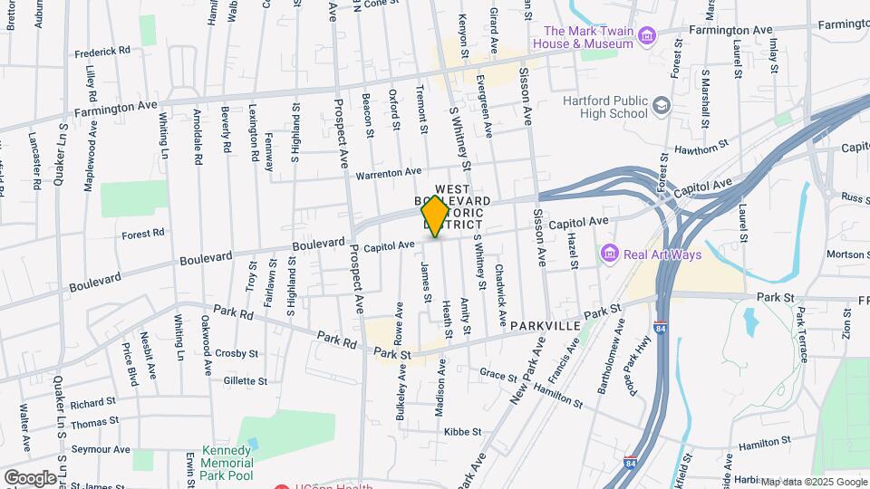 1037 Capitol Ave Map and Location Details