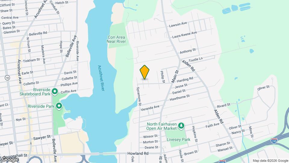 16 Harding Rd, Unit 2nd floor clean quiet apartment with storage Map and Location Details