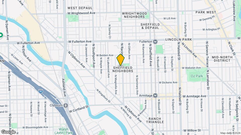 1200 W Webster Ave Map and Location Details