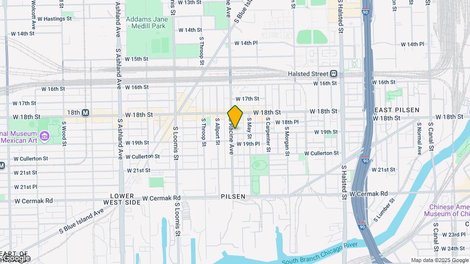 1843 S Racine Ave Map and Location Details