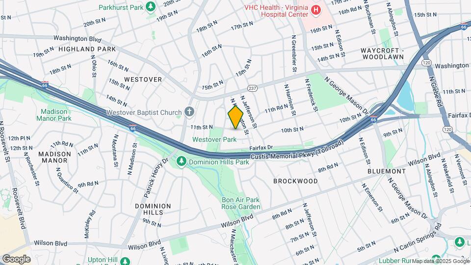 Westover Mapa y Detalles de la Ubicación